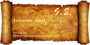 Istenes Saul névjegykártya